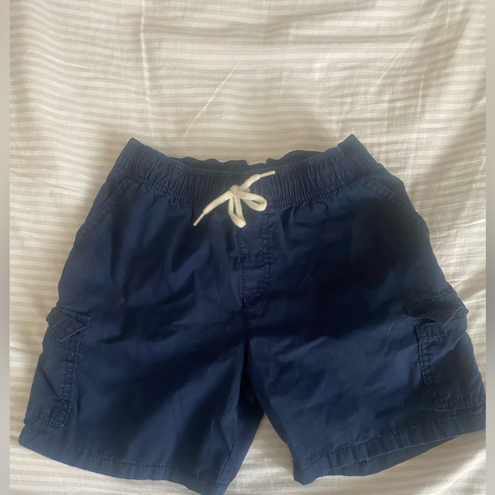 Cat & Jack Boys Navy Cargo Shorts Elastic Waist Size M 8